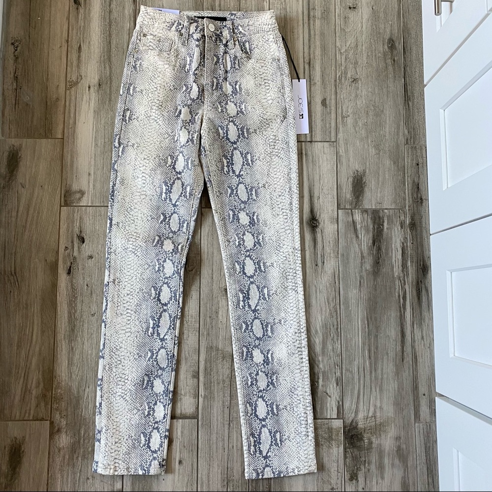 JOE'S The Luna High Rise Cigarette Jean Pristene Snake SZ 24 NWT - Picture 8 of 15